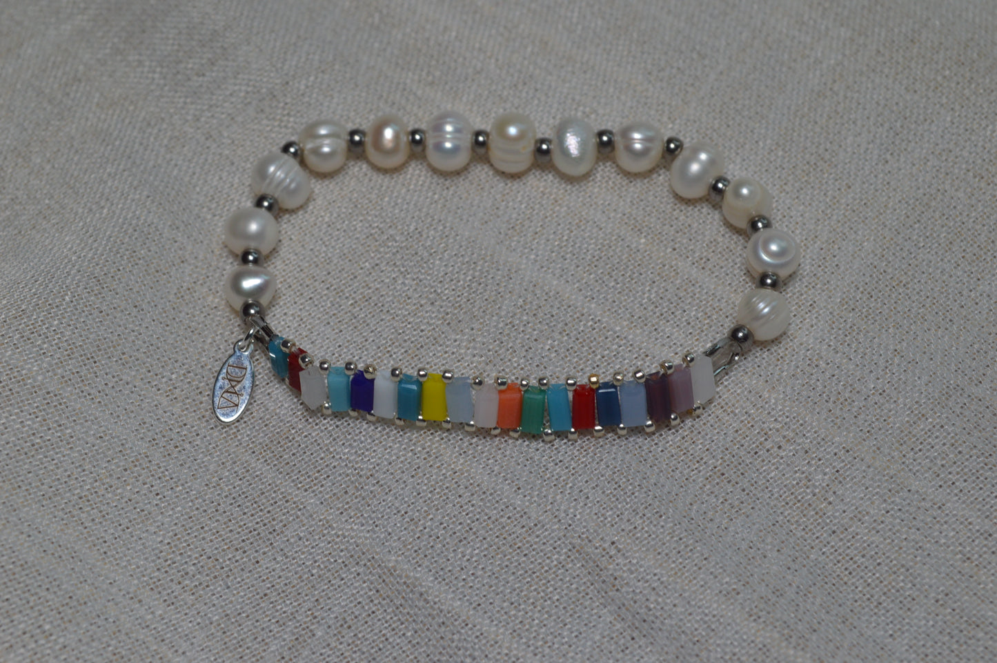 Pearly Colors Half Stretch Bracelet