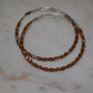 Iridescent Amber (G) Infinity Pair