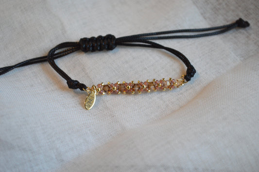 Healix Amber Crystal Cord Bracelet